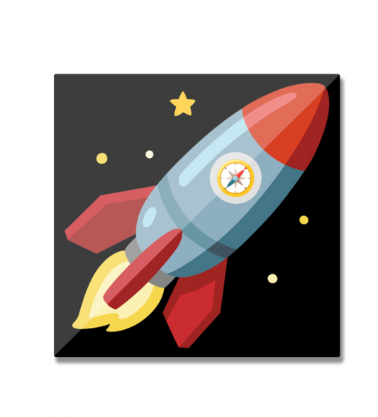Adventurous Rocket Magnet