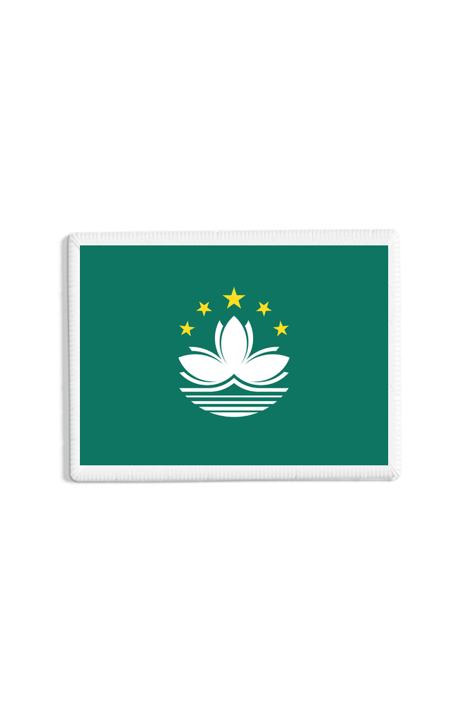 Macau Flag Patch White