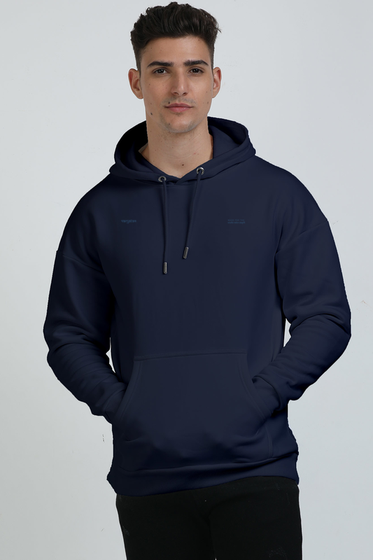 PRYTK Solid Navy Heavyweight Oversized Hoodie