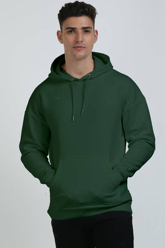 PRYTK Solid Green Heavyweight Oversized Hoodie