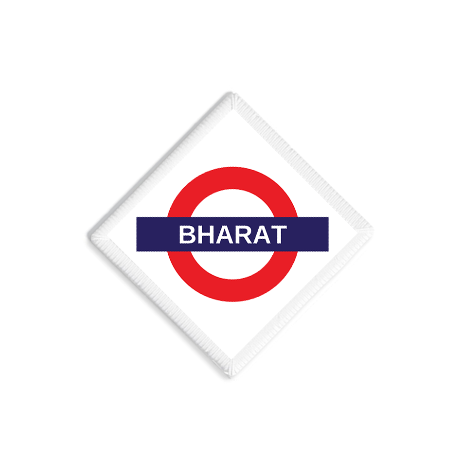Bharat Railway Signboard Patch
