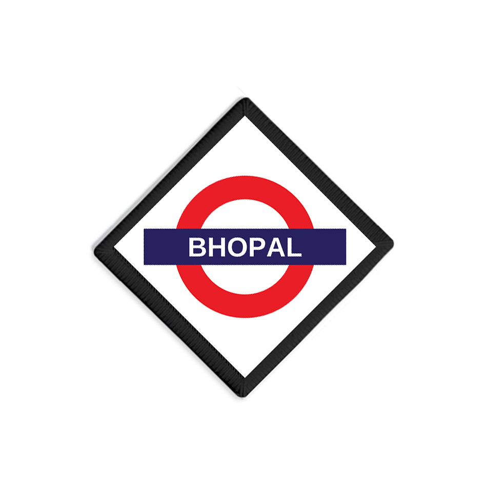 Bhopal Railway Signboard Patch