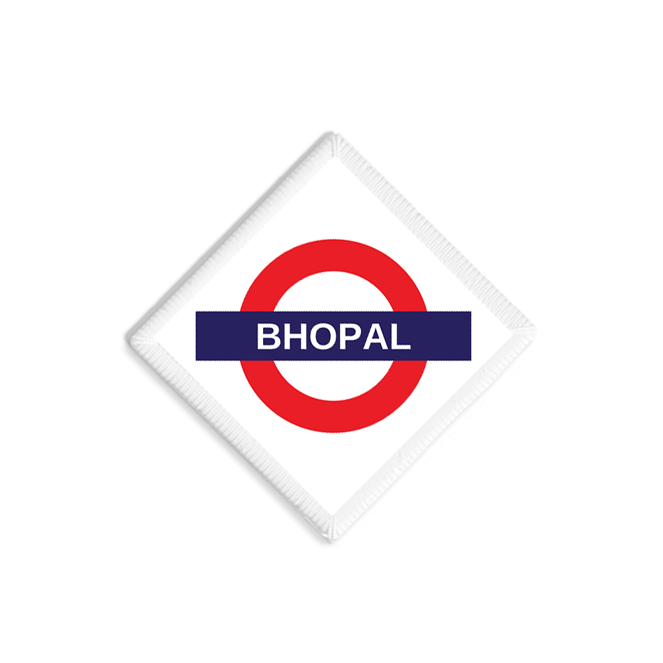 Bhopal Railway Signboard Patch