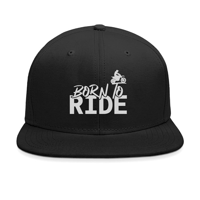 Black cap with 'Born to Ride' text and motorcycle graphic.