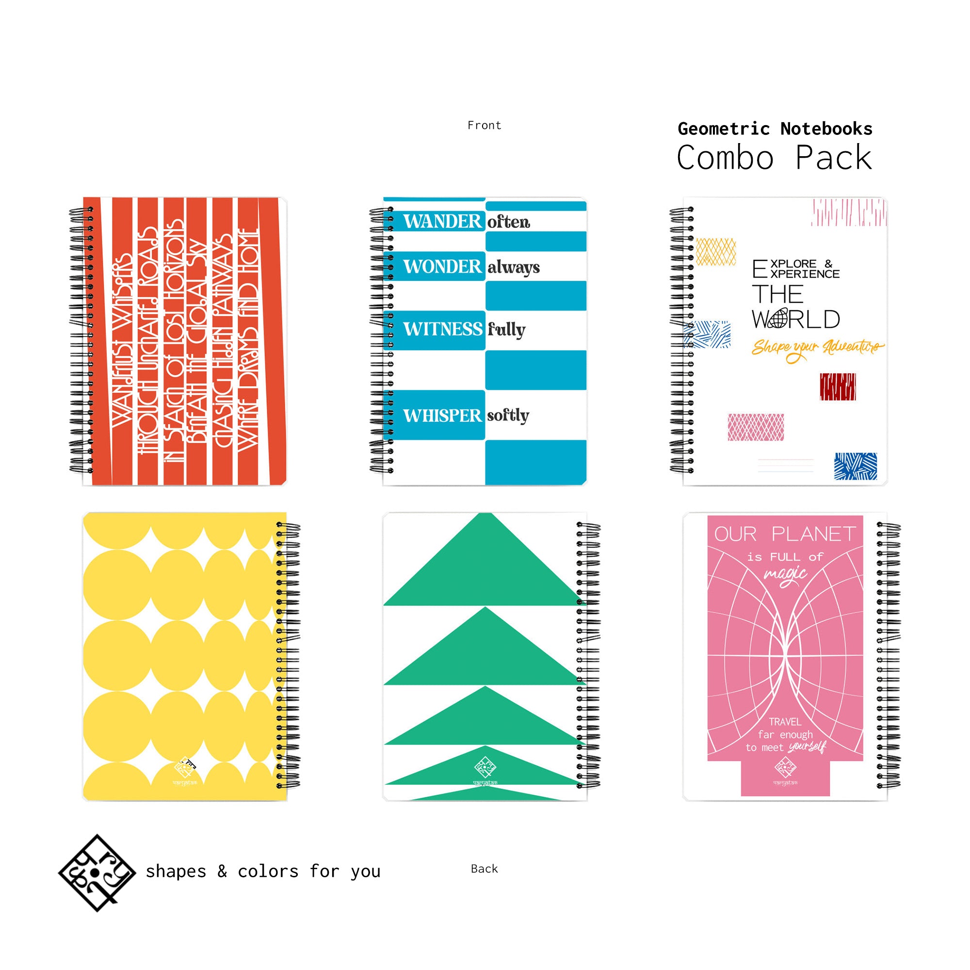 Geometric Notebooks Pack