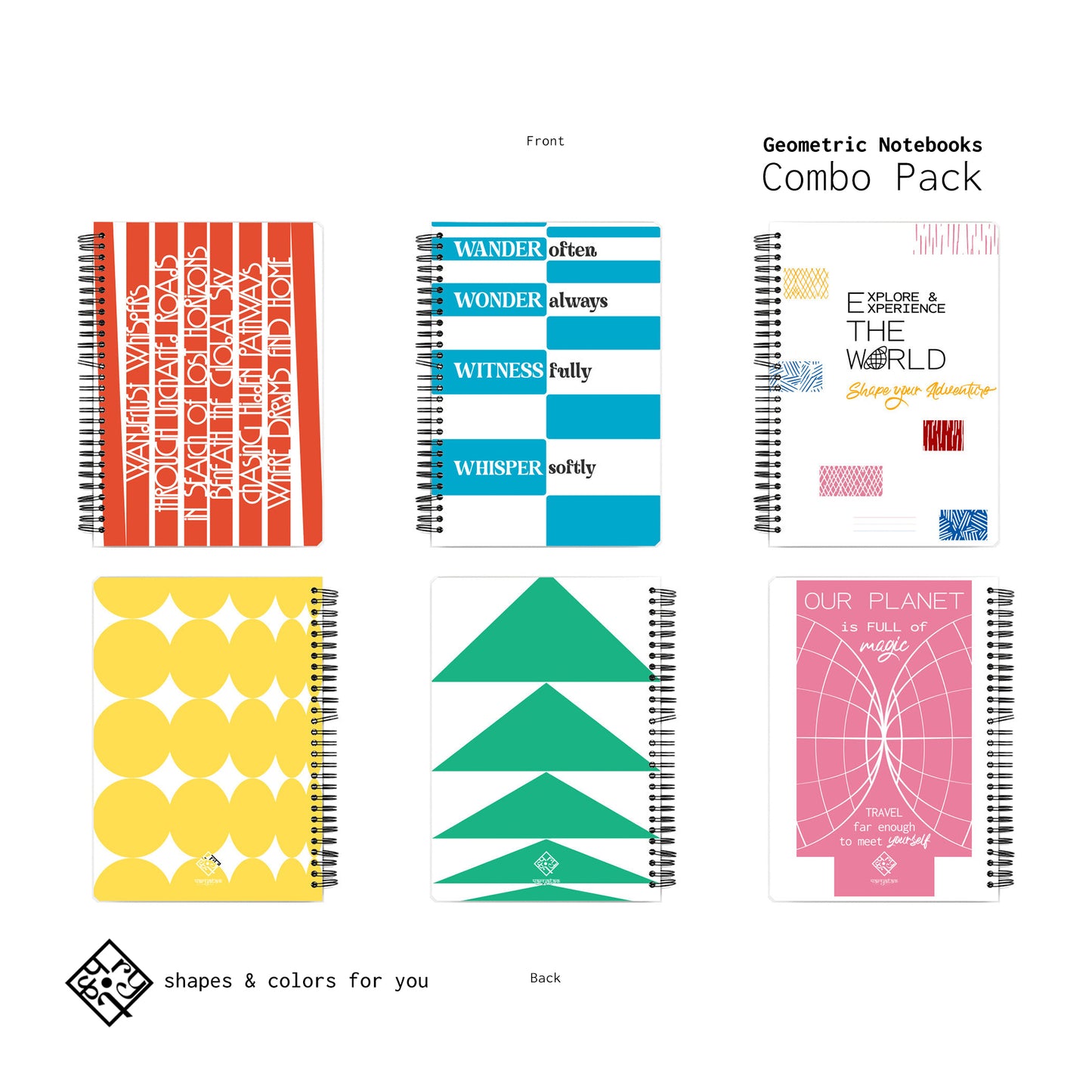 Geometric Notebooks Pack