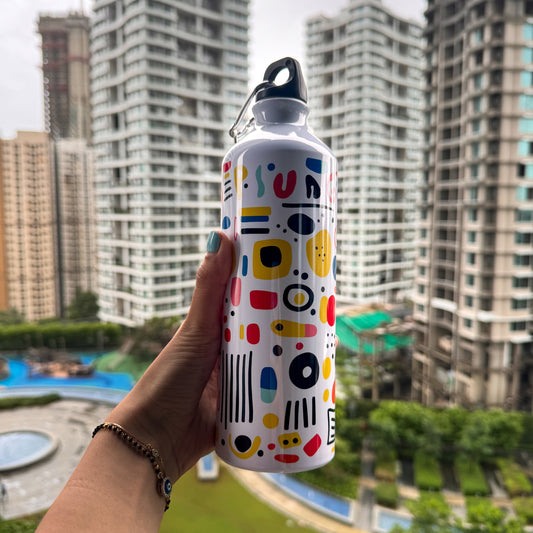 Pattern Plunge Sipper Bottle