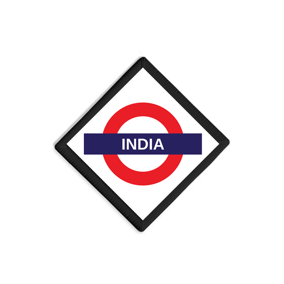 India Railway Signboard Patch
