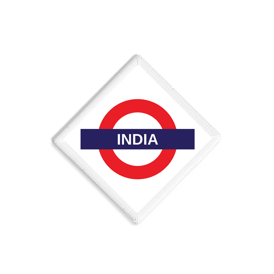 India Railway Signboard Patch