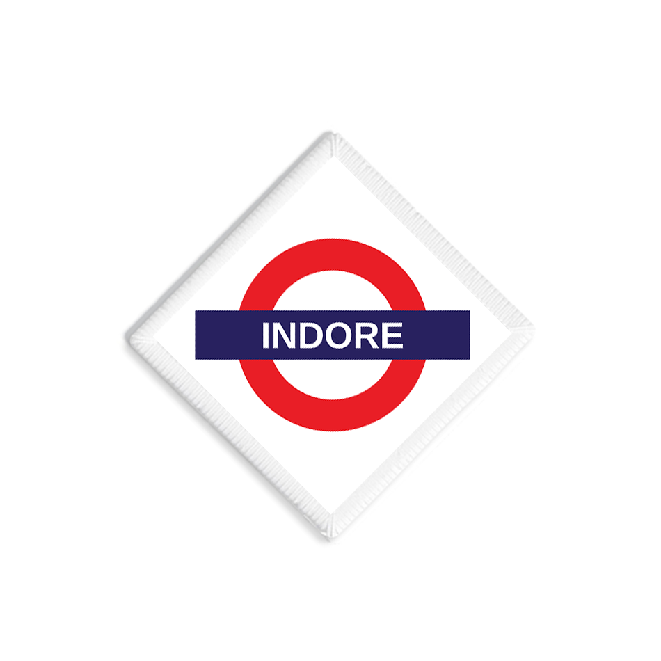 Indore Railway Signboard Patch