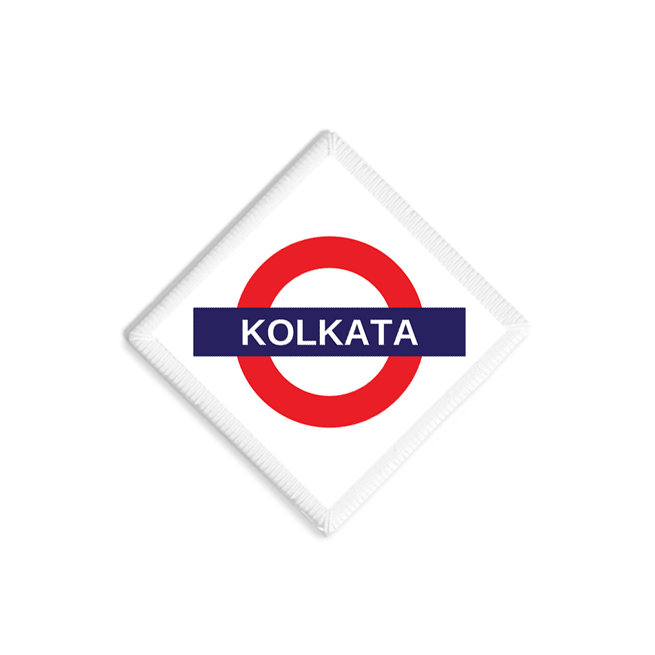 Kolkata Railway Signboard Patch