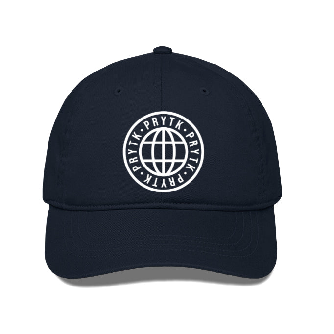 PRYTK Navy Blue Globe Cap