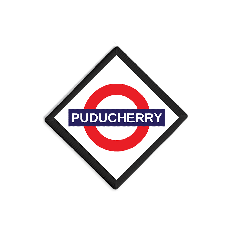 Puducherry Railway Signboard Patch