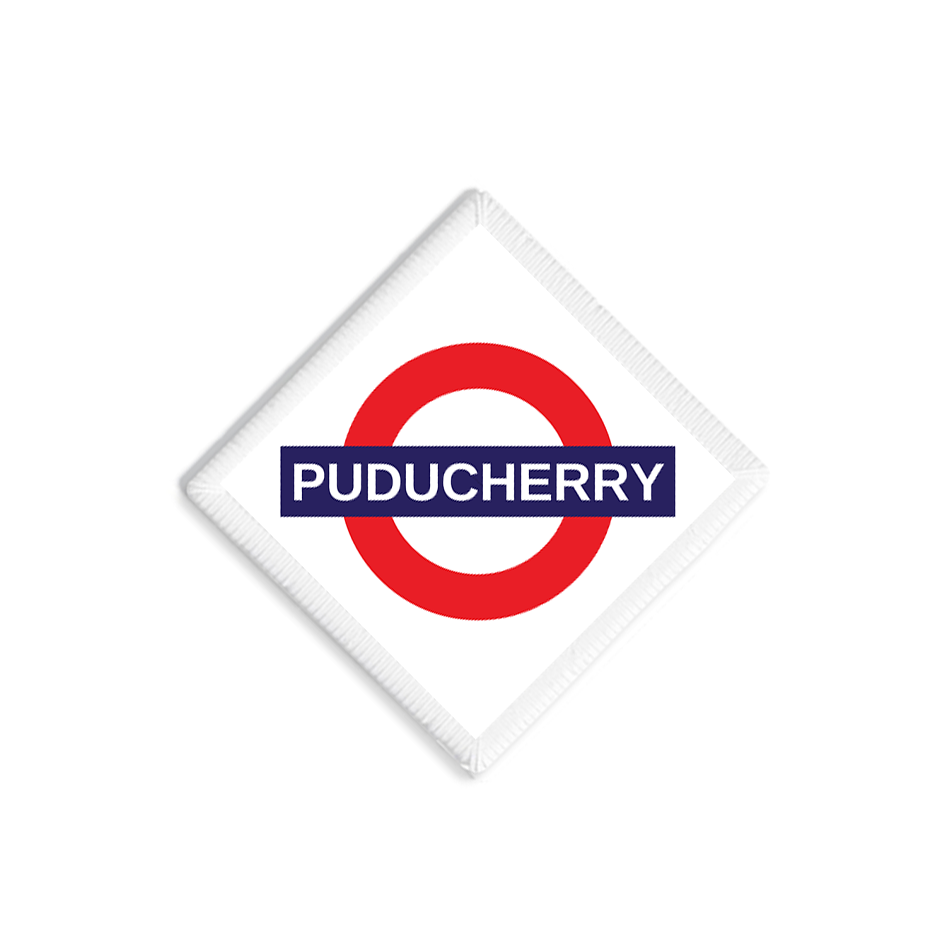 Puducherry Railway Signboard Patch