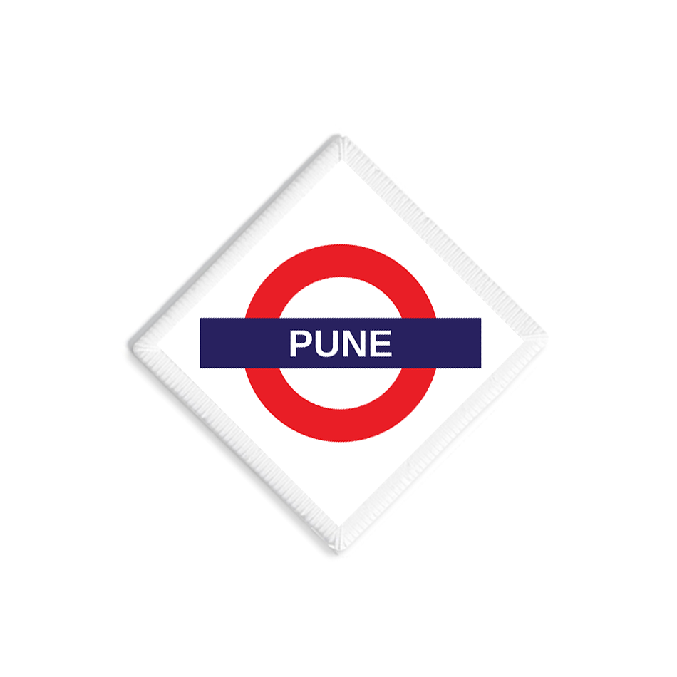Pune Railway Signboard Patch