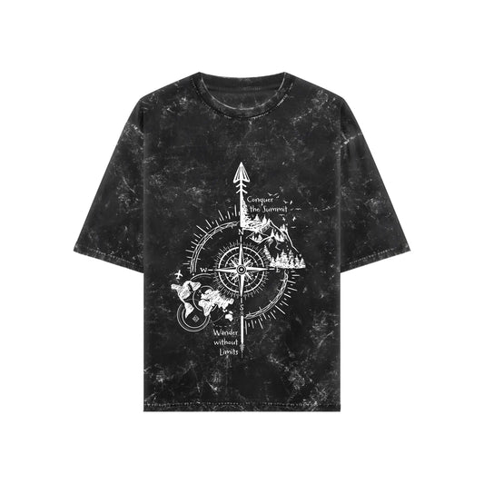 Summit Wanderer Acid Wash Oversized T-shirt