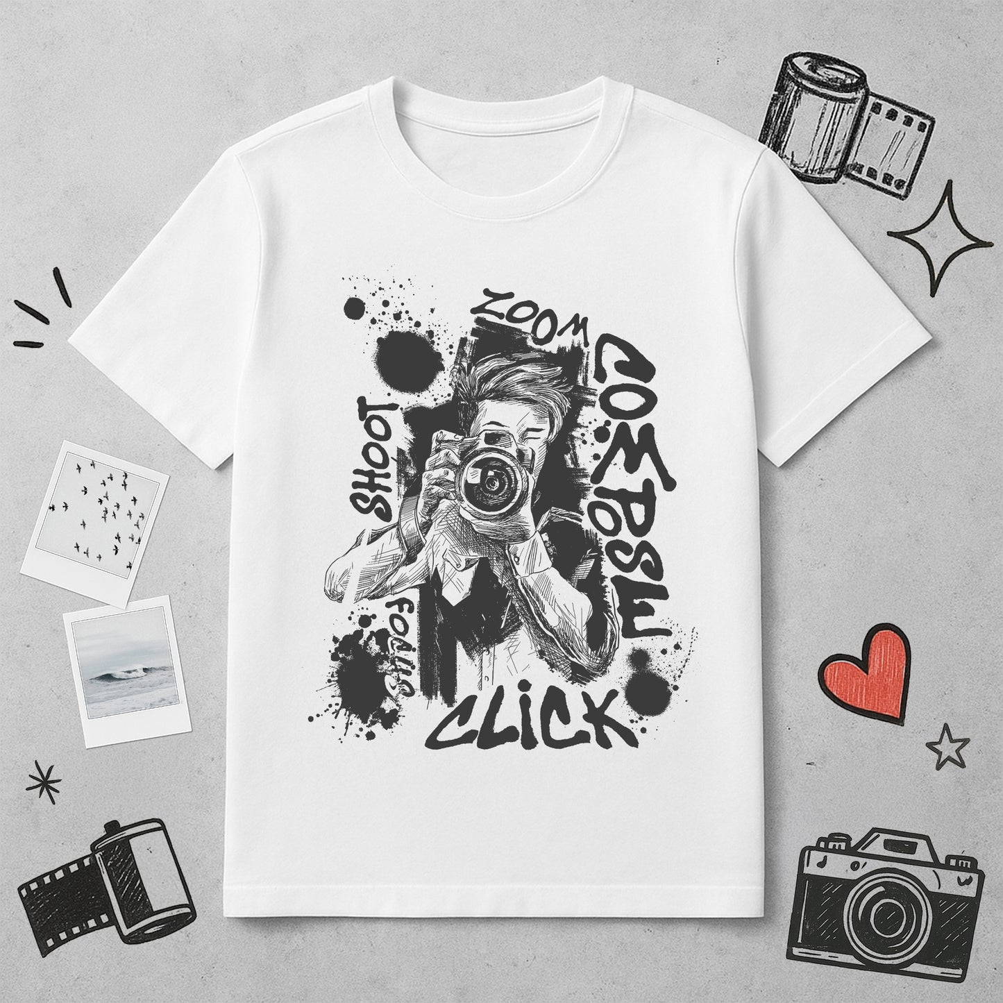 Photographer Graffiti - T-shirt for Men
