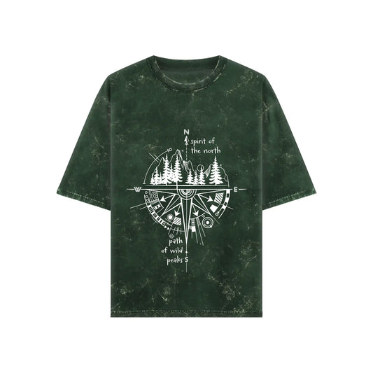Wilderness Wayfinder Acid Wash Oversized T-shirt