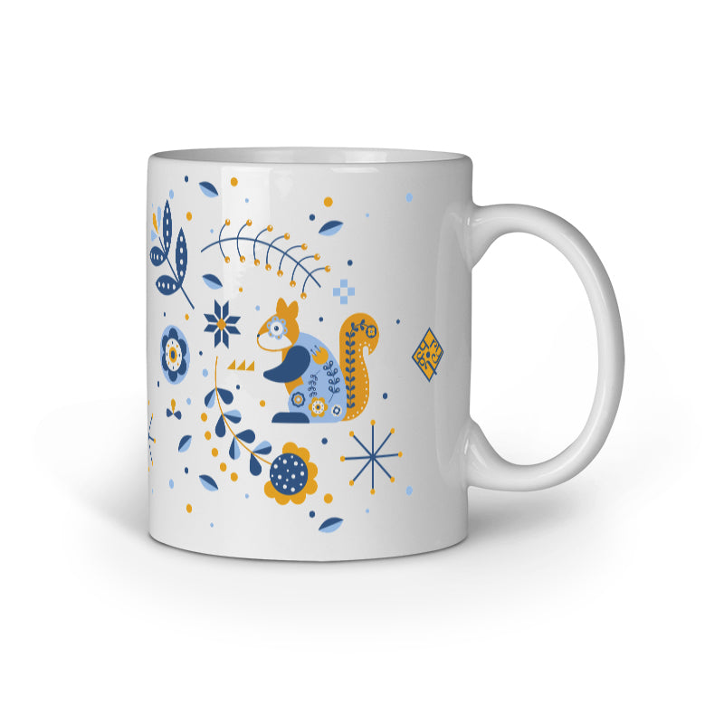 Scandinavian Squirrel Mug