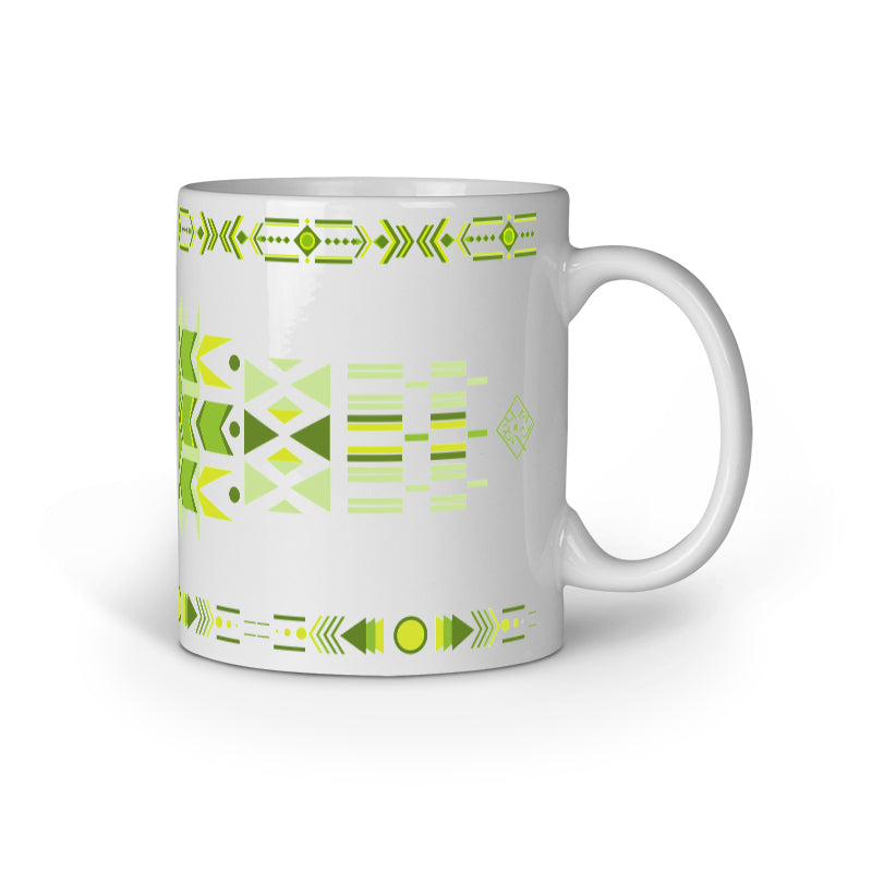 Geometric Green Mug
