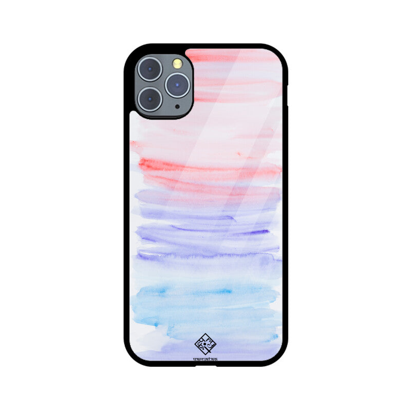 Pink & Blue Strokes iPhone Case