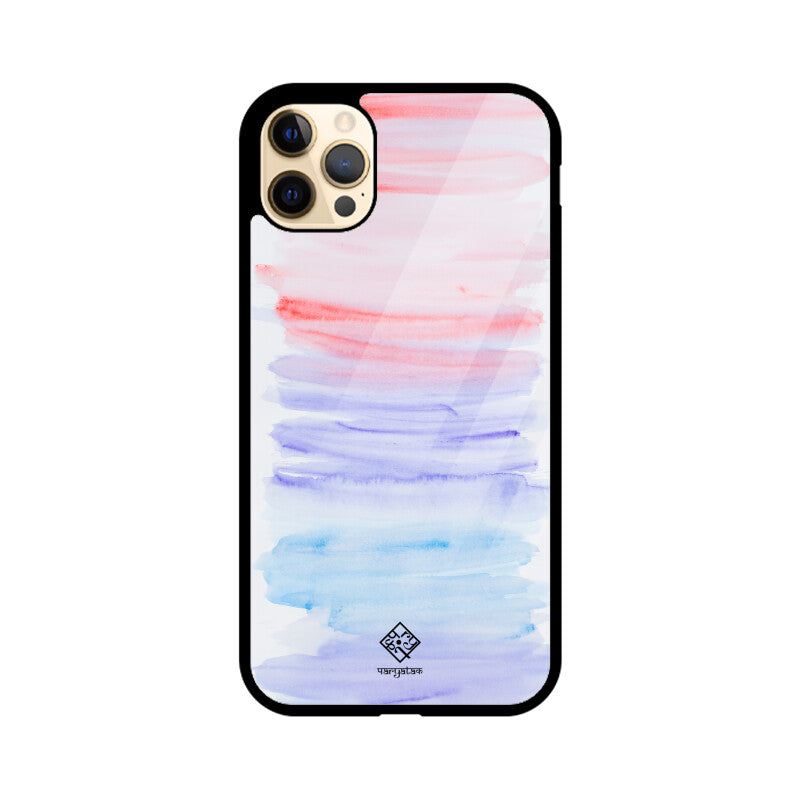 Pink & Blue Strokes iPhone Case