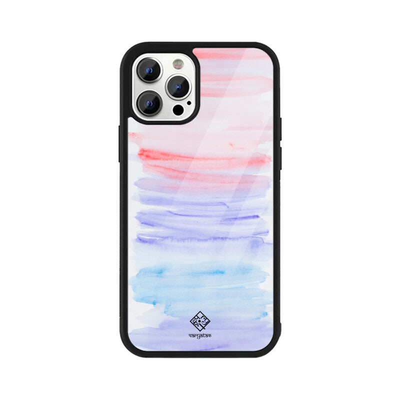 Pink & Blue Strokes iPhone Case