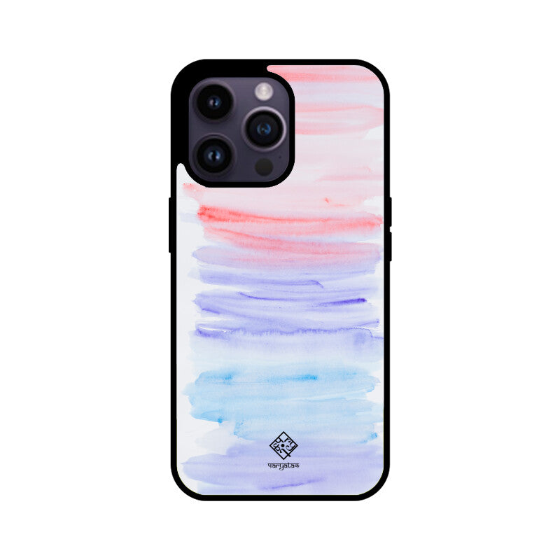 Pink & Blue Strokes iPhone Case