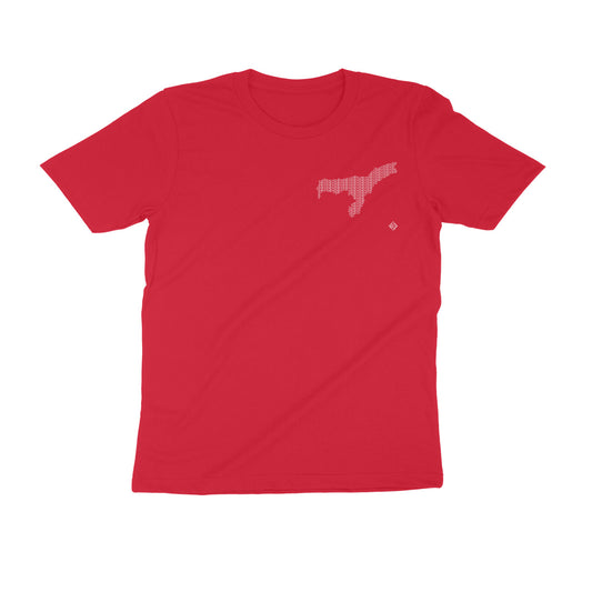 Assam GeoLingo // White Print T-shirt for Men