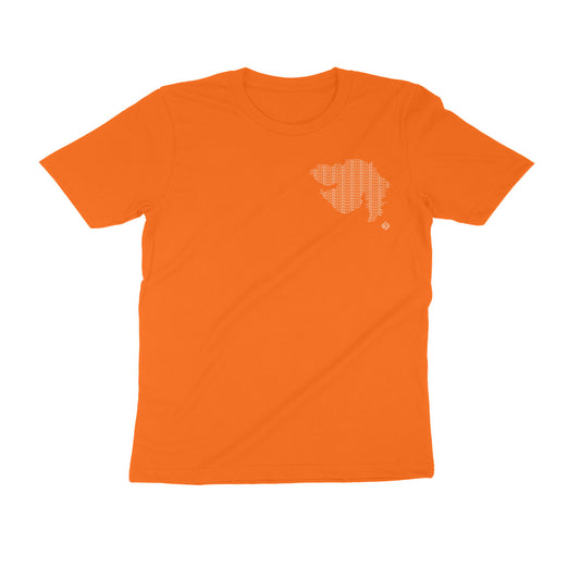 Gujarat GeoLingo // White Print T-shirt for Men