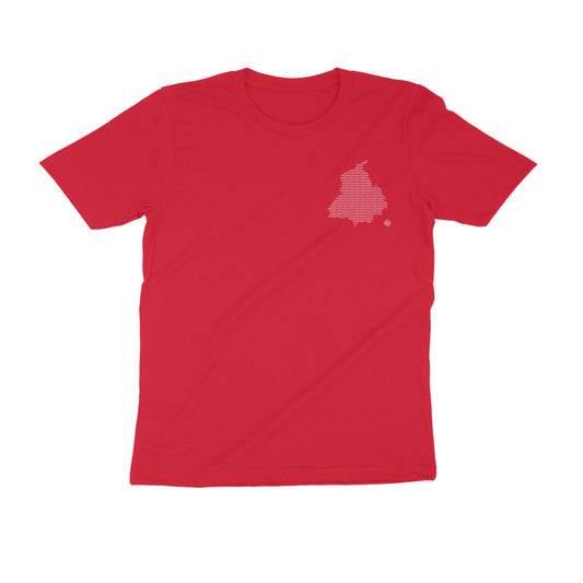 Punjab GeoLingo // White Print T-shirt for Men