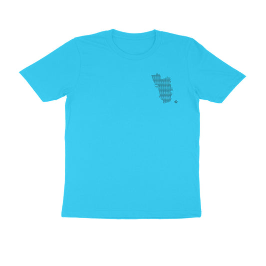 Goa GeoLingo // Black Print T-shirt for Men