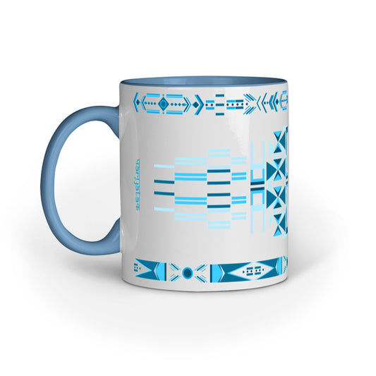 Geometric Blue Mug