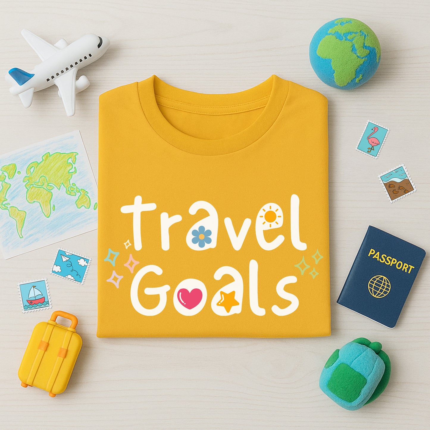 Travel Goals Girl's Top