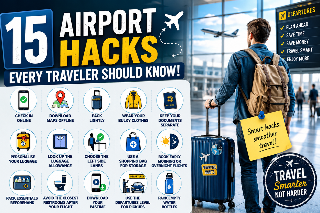 ✈️ 15 Airport Hacks Every Traveler Should Know! 🛩️