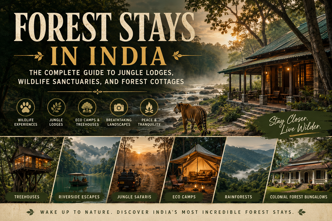 Forest Stays in India - Jungle Lodges, Wildlife Sanctuaries, and Forest Cottages
