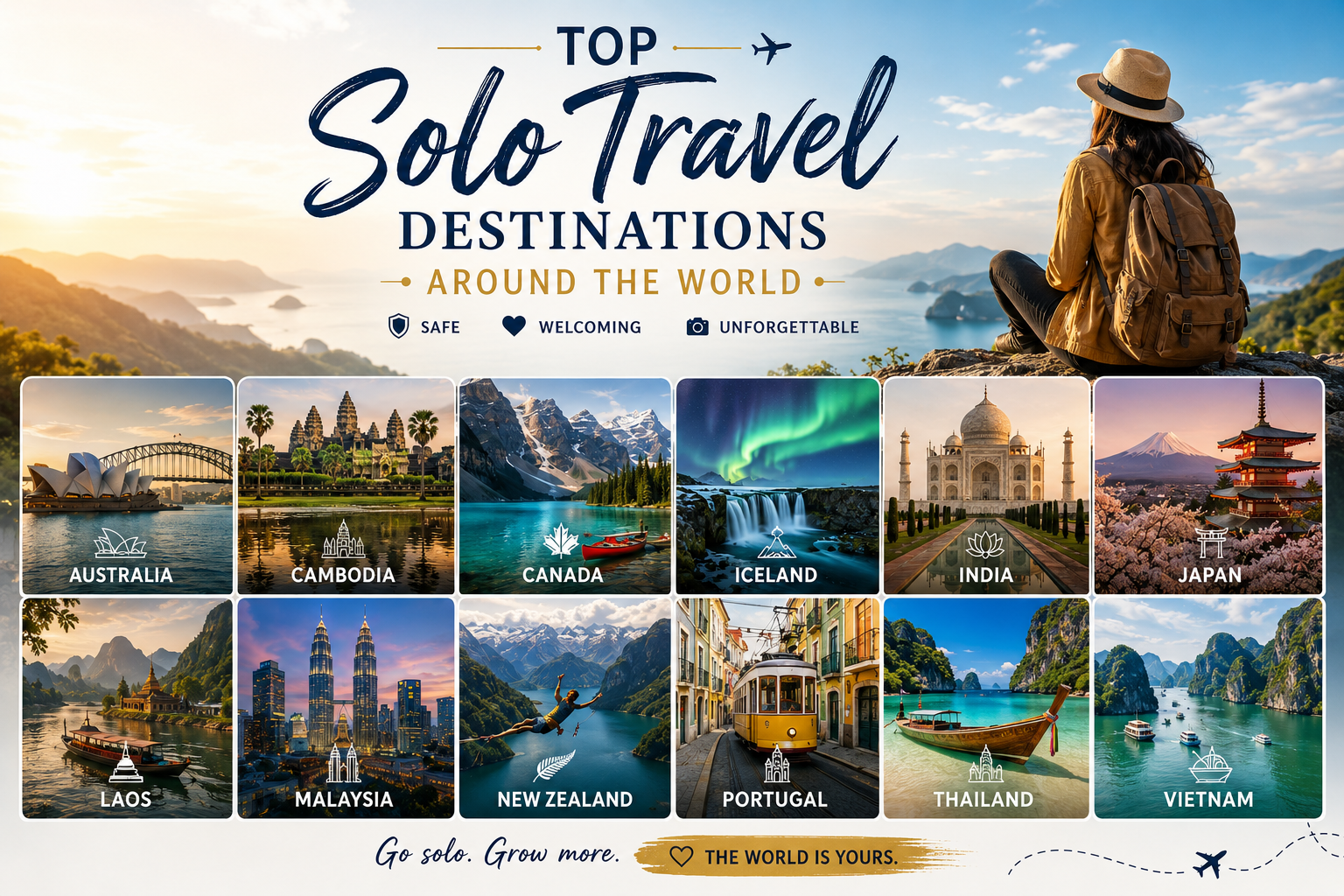 Top Solo Travel Destinations Around the World