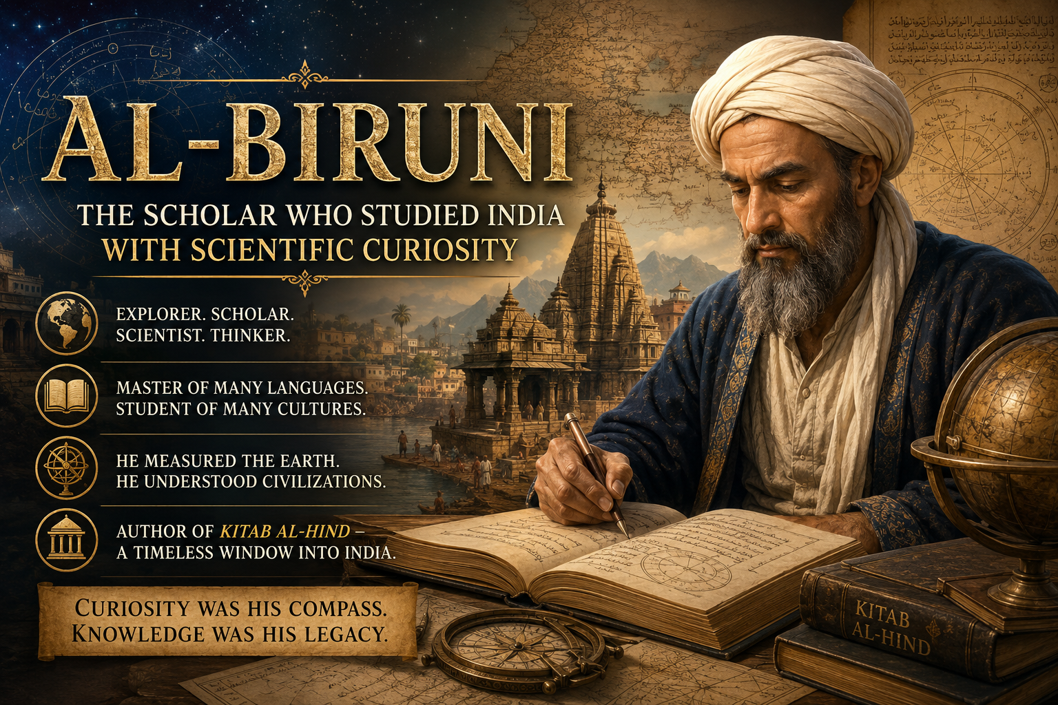 Al-Biruni: The Scholar Who Studied India with Scientific Curiosity