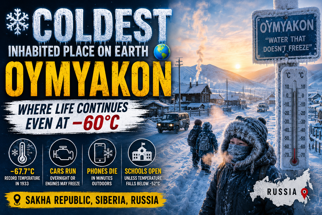 ❄️Coldest Inhabited Place on Earth🌐