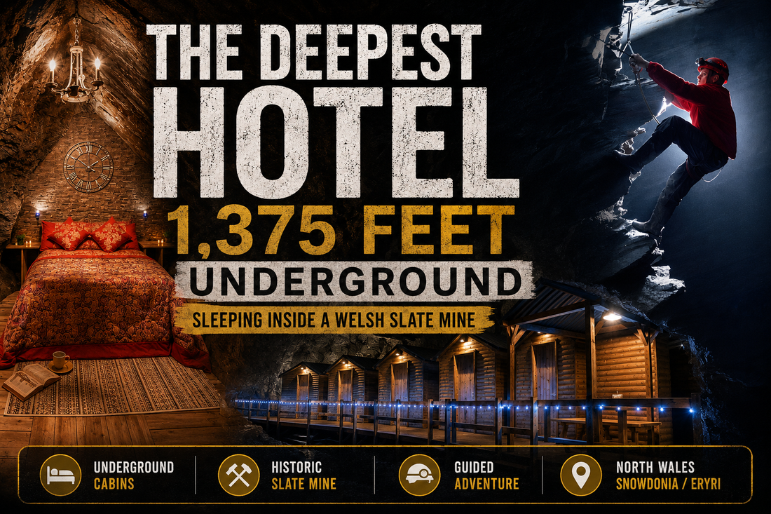 The Deepest Hotel in the World: Sleeping 1,375 Feet Underground in Wales