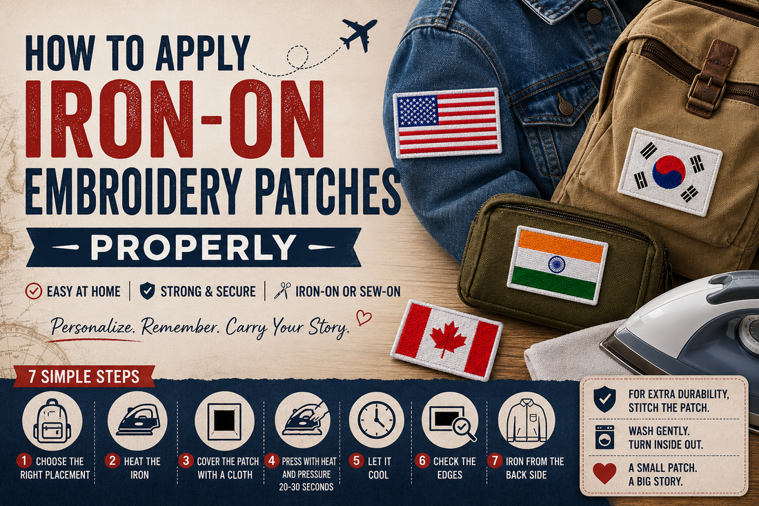 How To Apply Iron-On Embroidery Patches Properly