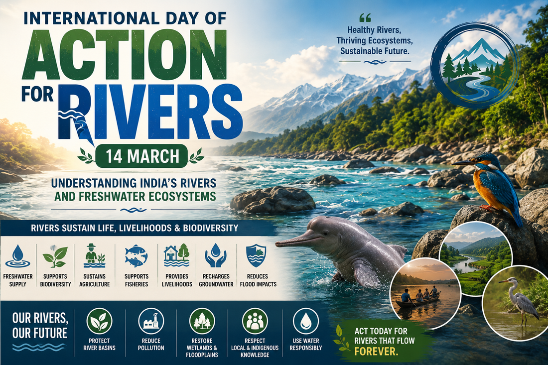 International Day of Action for Rivers (14 March): Understanding India’s Rivers and Freshwater Ecosystems