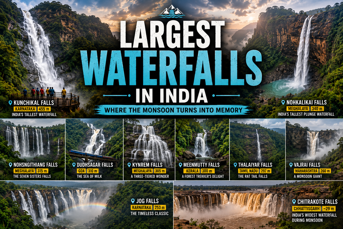 Largest Waterfalls in India - Where the Monsoon Turns Into Memory