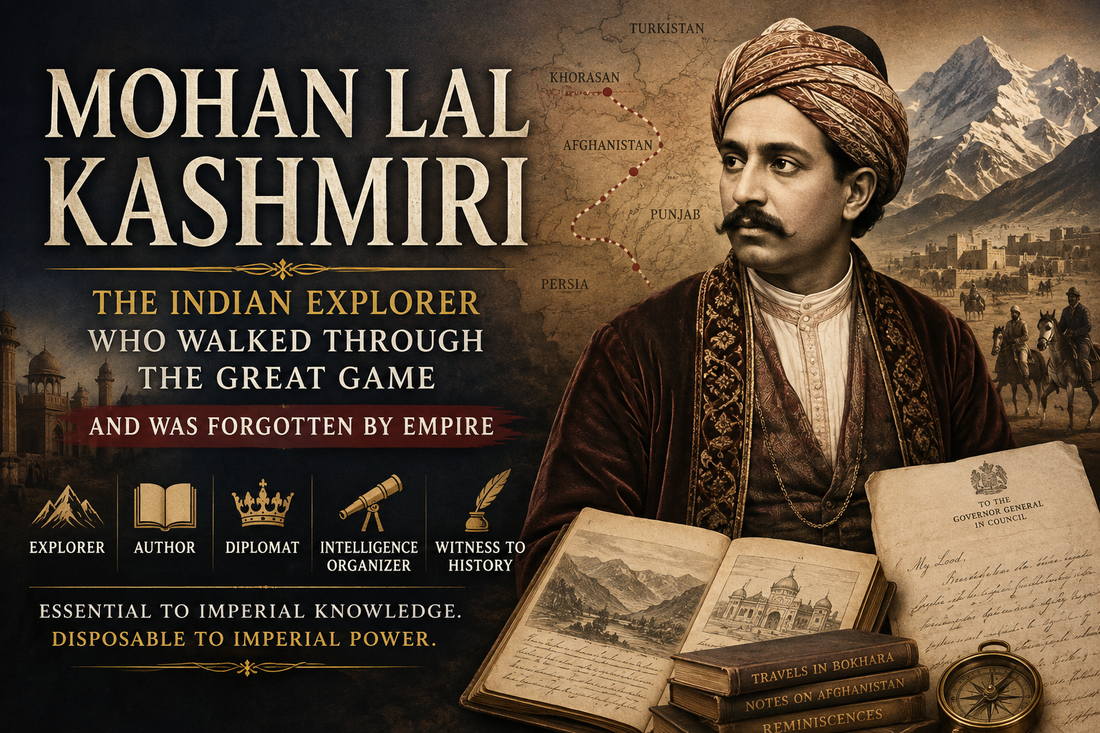 Mohan Lal Kashmiri: The Indian Explorer Who Walked Through the Great Game and Was Forgotten by Empire