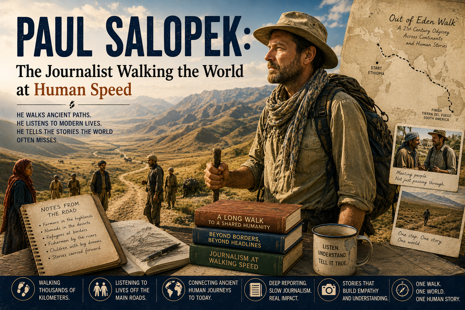Paul Salopek: The Journalist Walking the World at Human Speed