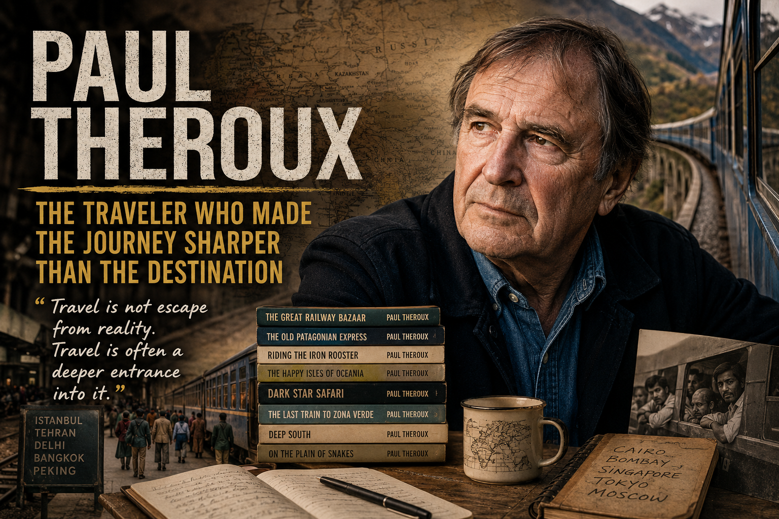 Paul Theroux: The Traveler Who Made the Journey Sharper Than the Destination