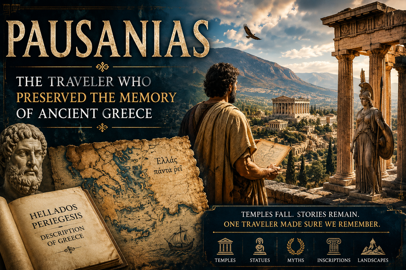Pausanias: The Traveler Who Preserved the Memory of Ancient Greece