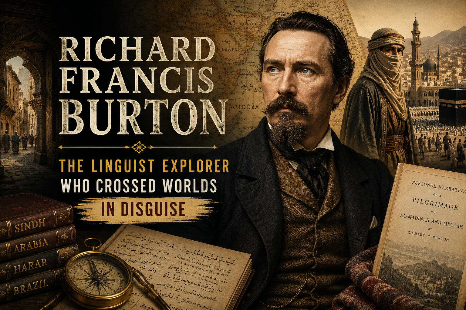 Richard Francis Burton: The Linguist Explorer Who Crossed Worlds in Disguise