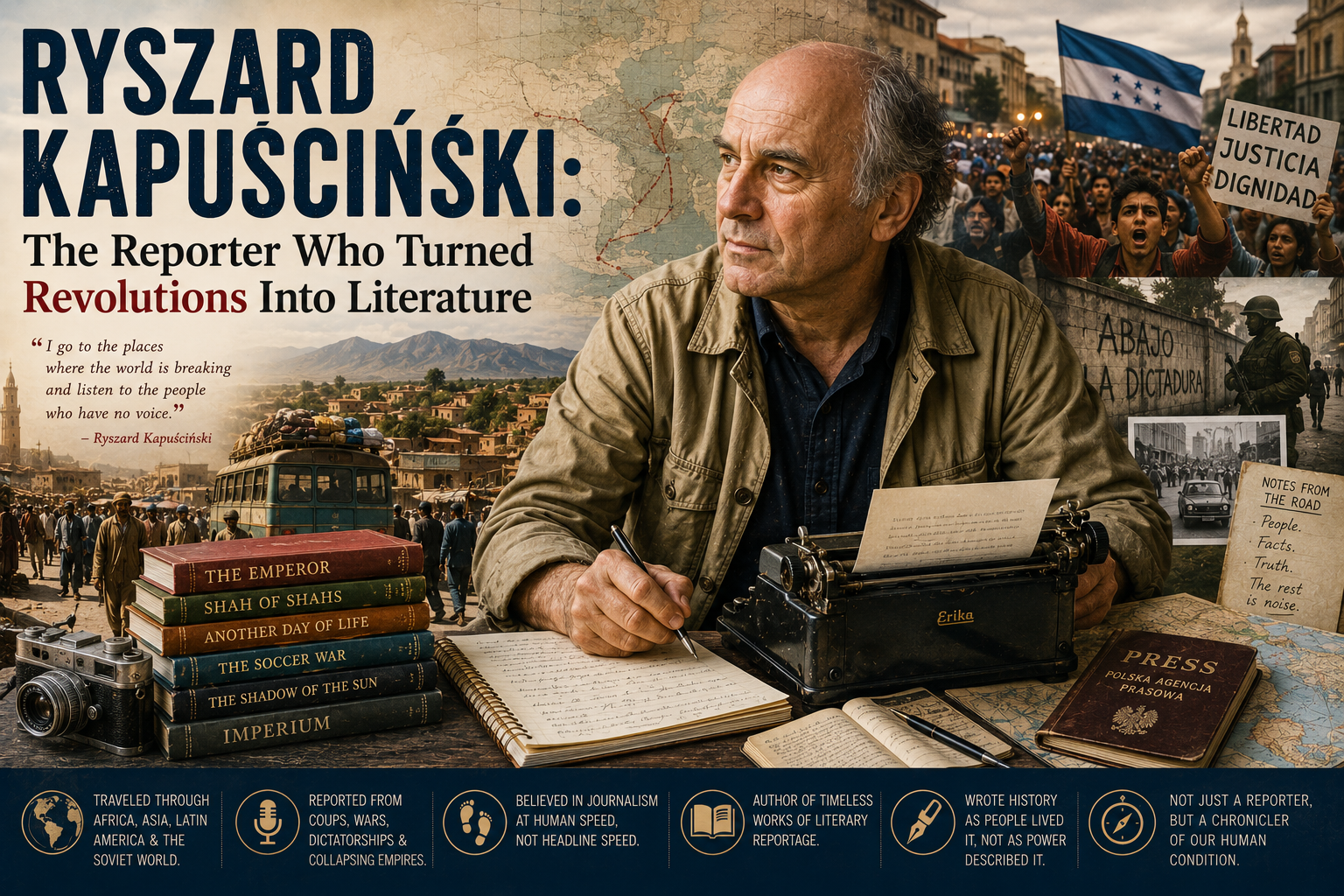 Ryszard Kapuściński: The Reporter Who Turned Revolutions Into Literature