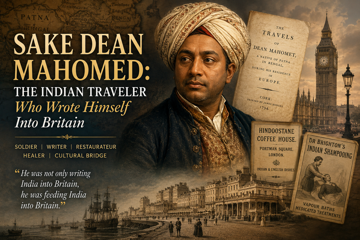 Sake Dean Mahomed: The Indian Traveler Who Wrote Himself Into Britain